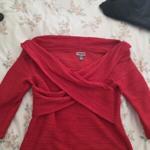 Elegant Red Women's Top